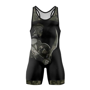 Ropa Deportiva de Lucha Libre Sublimada con Logotipo Personalizado de Alta Calidad para Jóvenes y Hombres, Singletes de Powerlifting al por Mayor para Entrenamiento Profesional - Product Image 2