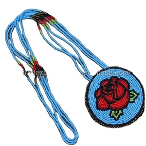 Collar de cuentas de rosa de semilla de lujo Collares de cuentas de alta calidad de moda - Product Image 1