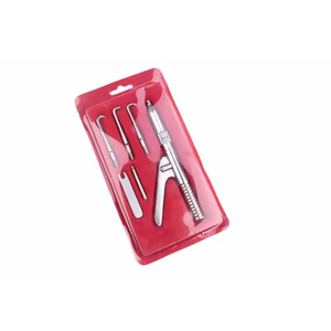 Kit professionnel de retrait de couronnes et bridges dentaires en acier inoxydable réutilisable, pistolet automatique pour laboratoire dentaire, certifié CE Classe 1 - Product Image 3