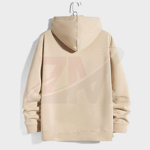 Tracksuit <b>Set</b> New trending Loose Fit Solid Color Beige Cotton Hoodie And Joggers <b>Set</b> Casual Solid Color Full Sleeve Autumn Wear - Product Image 3