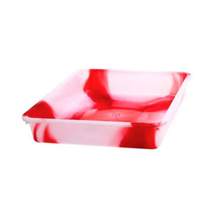 Plateau en plastique multi-usages, durable, léger, utilitaire, double couleur, pour la cuisine, le bureau # Plateaux de rangement modernes - Product Image 1