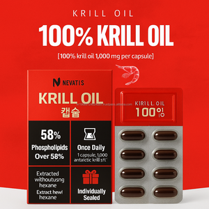 Capsules molles pures d'huile de krill avec supplément de comprimés de dosage d'astaxanthine et de phospholipides OEM pour adultes - Product Image 2