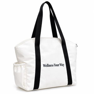 Bolsa de poliéster OBP personalizada con cremallera, bolsa de compras de gran capacidad, bolsa de viaje con bolsillo lateral, unisex - Product Image 2