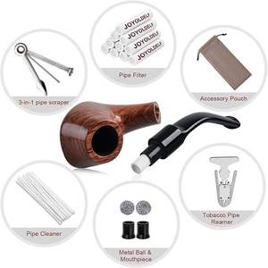 Pipa de fumar de satén personalizada con imagen, boquilla para cigarrillos secos estilo antiguo, bolsas de embalaje para pipas hechas a mano para adultos - Product Image 6