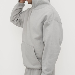 High Quality Men Winter <b>Oversized</b> <b>Hoodie</b> Your Own Logo 100% Cotton Winter <b>Long</b> Sleeves Solid Color Quick Dry Men <b>Hoodie</b> - Product Image 2