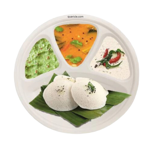 Platos de bagazo de caña de azúcar de 12 pulgadas personalizados para boda al por mayor asequibles elegantes y elegantes con 3 compartimentos platos ecológicos - Product Image 5