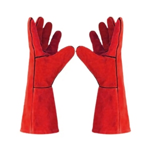 ถุงมือเชื่อมหนังวัวสะท้อนแสงคุณภาพสูง ป้องกันความร้อนและประกายไฟ สำหรับงานอุตสาหกรรมและการใช้งานประจำวัน - Product Image 4