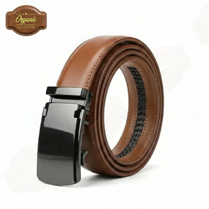 Cinturón de Cuero con Cierre Automático para Hombre, Diseño de Hebilla Ajustable Premium, Perfecto para Jeans, Pantalones de Vestir y Moda Diaria - Product Image 5