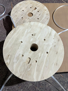 ม้วนสายเคเบิลไม้ยูคาลิปตัสหนัก ขนาด 12x400x400 มม. เคลือบเมลามีน WBP 15% สำหรับใส่สายไฟ - Product Image 4