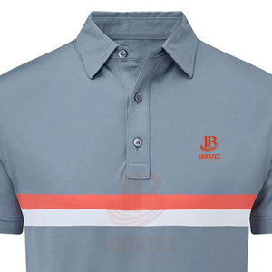 เสื้อโปโลผู้ชาย ระบายอากาศ แห้งเร็ว พิมพ์โลโก้ได้ตามต้องการ ดีไซน์ทันสมัย สีตัดกัน คุณภาพสูง ปกคอเสื้อพับได้ - Product Image 5