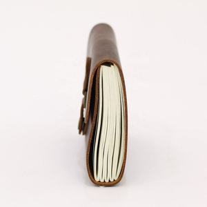 Premium Handmade Genuine Leather <b>Journal</b> with Vintage Deckle Edge Cotton Paper Blank Notebook for <b>Writing</b> Sketching Art Diary - Product Image 1