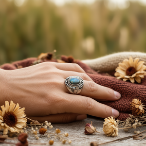 Anillo Boho Chic de Labradorita de 6.3 Gramos, Accesorio Único para Pulsera de Cadena y Eslabones - Product Image 3