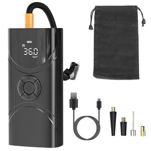Compresseur d'air électrique sans fil portable 6000 mAh pour voiture, 150 PSI avec lumière LED, gonfleur de pneus - Product Image 1