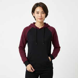 Sudadera con Capucha para Hombre, Corte Ajustado, Color Sólido, Manga Raglán, Tejido de Poliéster, Estilo Casual para Otoño, con Bolsillos - Product Image 6