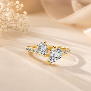 Anillo de Oro de 10K con Diamante Cultivado en Laboratorio con Corte de Pera, Color D, para Mujer, de Lujo, Certificado por IGI, Venta al Por Mayor, Joyería Fina OEM - Product Image 4