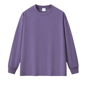 T-shirts à manches longues en coton biologique pour hommes Fournisseur écologique OEM T-shirts à manches longues lourds pour hommes Vente en gros en vrac - Product Image 3