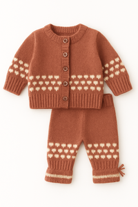 Infant Winter Apparel <b>Bundle</b> Soft <b>Baby</b> Knit Clothing Comfortable Warm Outfit For Newborn Custom Logo Supply - Product Image 4
