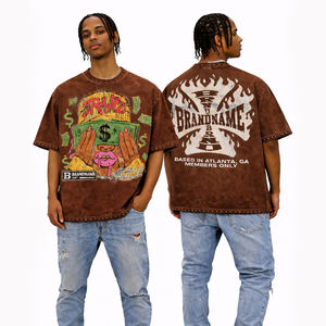 Camiseta Gráfica Amarilla 2026 al por Mayor, Estilo Urbano Oversize con Estampado de Dinero para Hombre y Mujer - Product Image 3