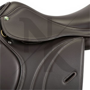 Silla de montar profesional de cuero de vaca para salto y doma, tipo inglés de contacto cerrado, productos de carreras de caballos ingleses de la India - Product Image 4