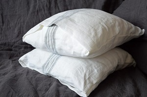 Striped Linen Cushion Cover Rectangle Classic Woven Breathable Envelop Closure Home Decor <b>Pillow</b> <b>Case</b> - Product Image 4