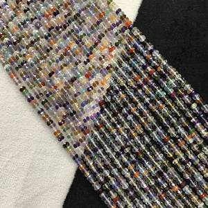 Cuentas Redondas Multifacéticas de Piedra 100% Naturales, Certificadas por IGI, Grado AA, de 4mm-4.5mm, Multicolor, Multifuego, Gemas Vivaaz - Product Image 3