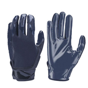 American Football Gloves Leather Full Finger Non-Slip Adjustable Wrist Strap for <b>Game</b> & Practice - Product Image 1