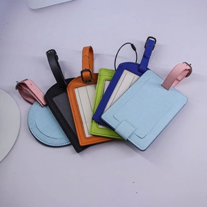 Étiquettes de bagages en cuir de vachette de luxe, style vintage, fabriquées à la main, étiquettes en cuir pleine fleur pour sacs de voyage LTG-0307 - Product Image 2