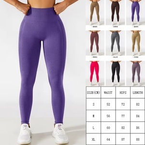 Leggings de sport streetwear sans coutures pour femmes - Taille mi-haute, longueur genou - Extensibles et confortables - Respirants - Product Image 3