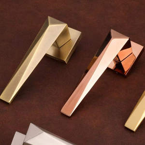 Modern Solid Brass Cabinet Drawer Handle Pull Minimalist Wardrobe <b>Kitchen</b> Bathroom Furniture <b>Cupboard</b> Metal Hardware - Product Image 1