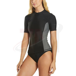 T-shirt de compression pour femme, sur mesure, OEM, séchage rapide, vêtements de sport athlétiques pour la gym, l'entraînement et les activités physiques - Product Image 5