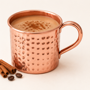 Handcrafted Hammered Copper Mug With Handle Food Grade Eco-friendly <b>Drinkware</b> High Quality Pure Solid Copper Moscow Mule Mug - Product Image 4