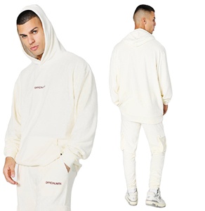 Sudadera con capucha para hombre, traje masculino de chándal con capucha de gran tamaño, Jersey informal, 2 piezas - Product Image 1