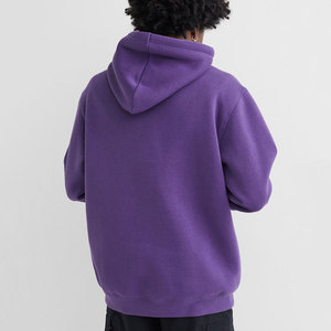 Prix d'usine – Tissu 100 % coton écologique et durable, imperméable et respirant, pour streetwear d'hiver, avec capuche et poches unies - Product Image 3