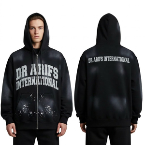 Sudadera con Capucha de Invierno 100% Algodón con Logotipo Personalizado Bordado, Ropa Casual Urbana para Hombre, Venta al Por Mayor OEM - Product Image 6