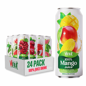 Boisson de jus de 500ml avec pulpe VINUT Factory Direct, jus de 100%, sans sucre, marque privée, échantillon gratuit Vietnam - Product Image 1