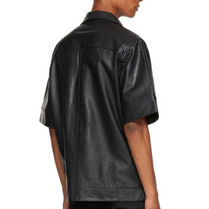 Factory Direct Sale <b>Men</b> Winter And Autumn Season Quick Dry Best Quality Button Closure <b>Men</b> Leather <b>Shirts</b> - Product Image 1