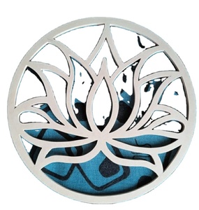 Posavasos personalizado moderno respetuoso con el medio ambiente 3,75 sublimación Hardboard Mdf Squarestone con posavasos trasero de corcho - Product Image 3