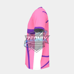 ชุดกีฬาคุณภาพสูงแบบซับลิเมชั่นสั่งทำขายส่ง เสื้อยืด กางเกงขาสั้น แห้งเร็ว ระบายอากาศได้ดี ผ้าฝ้าย 100% ทรงหลวม บริการ OEM - Product Image 3