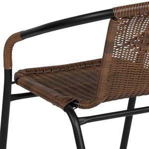 Muebles de Jardín Modernos, Silla de Ratán y Metal para Restaurante, Muebles de Exterior al por Mayor - Product Image 5
