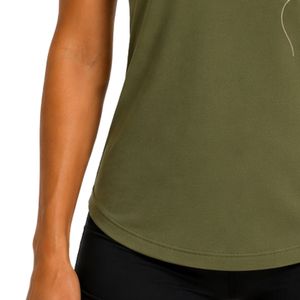 Olive <b>Green</b> Women Racerback Tank Top Face Graphic Print Sleeveless Gym Yoga Fitness Workout Running Activewear Moisture Wicking - Product Image 6