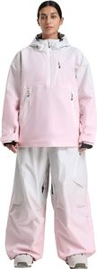 Ensemble veste et pantalon de snowboard pour femme, imperméable, respirant, 100% polyester, combinaison de ski d'hiver, manches bouffantes surdimensionnées, neige - Product Image 1
