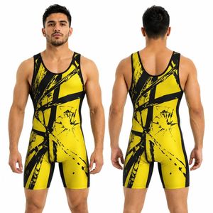 Singlet de Lucha Libre con Gráfico de Bestia Verde y Morada, Personalizado, Suave, Transpirable, para Deportes de Contacto - Product Image 2