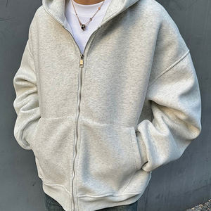 Custom Zipper <b>Backpack</b> <b>Children</b> Kids Hoodie Jacket 100% Cotton Plain Streetwear Women Loose Heavyweight Oversized Hoddies Mens - Product Image 4