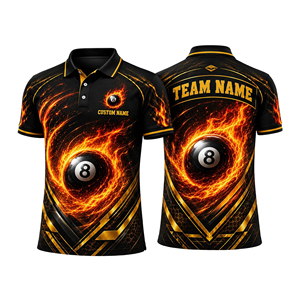 Camiseta Deportiva de Snooker, Tejido de Secado Rápido, Área para Logotipo Personalizado Opcional, para Uniformes Deportivos al por Mayor - Product Image 1