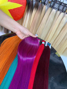 Extensiones de Cabello Humano Virgen Vietnamita en Todos los Colores de Moda, 60 cm, Lisas, Precio de Fábrica al por Mayor, Colores Vivos - Product Image 2