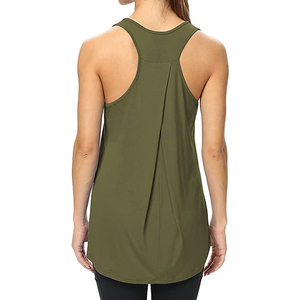 COCOON INTERNATIONAL Tank <b>Top</b> for Women Ribbed Sleeveless Solid Color Casual Summer 100% Cotton Woven Lace O-Neck Button 220g - Product Image 4