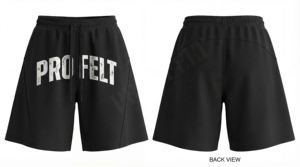 Shorts de survêtement amples et décontractés en coton 100% de haute qualité, style vintage, séchage rapide, respirants, avec logo imprimé DTG - Product Image 2