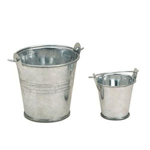 Cubos de hierro galvanizado al por mayor, cubetas metálicas vintage para servir bebidas con asas de madera para bar, a precio competitivo. - Product Image 3