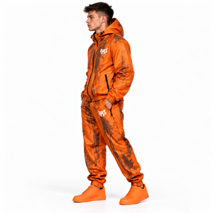 Survêtement léger pour homme en softshell, résistant à la chaleur, imperméable, réactif thermiquement, coupe-vent, avec capuche, OEM - Product Image 6