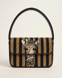 Bolso de jirafa con cuentas, bolso de hombro hecho a mano con cuentas, bolso con estampado animal, bolso inspirado en el safari, bolso de cuentas personalizado, diseño de animales africanos - Product Image 3